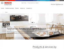 Tablet Screenshot of bosch-home.com
