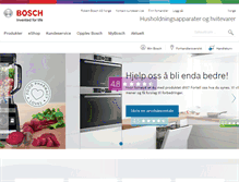 Tablet Screenshot of bosch-home.no